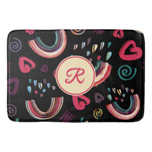 Moderne Kleurrijke Regenboog Custom Photo Bath Mat