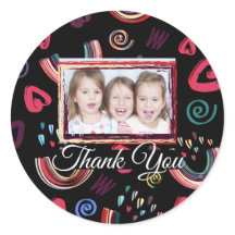 Moderne Kleurrijke Regenboog Custom Photo Classic 