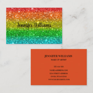 Moderne Kleurrijke Regenboog Elegante Zaken Visitekaartje