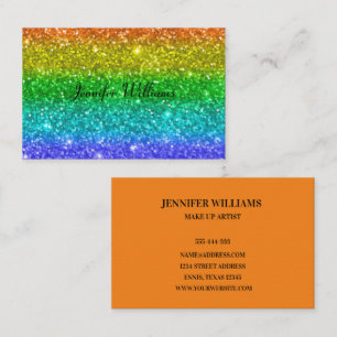 Moderne Kleurrijke Regenboog Elegante Zaken Visitekaartje