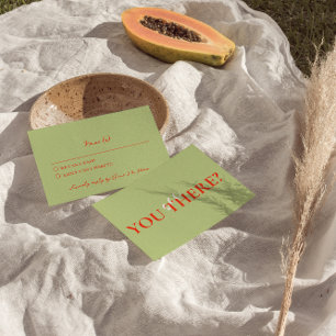 Moderne Kleurrijke Retro Funky Felle Trouwdag  RSVP Kaartje