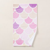 Moderne kleurrijke roze zeemeerminnen bad handdoek (Handdoek)