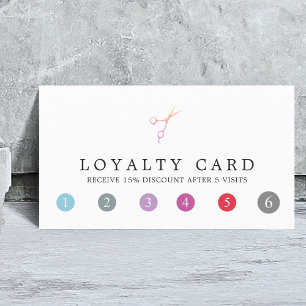 Moderne, kleurrijke schaar Haarstylist Loyalty