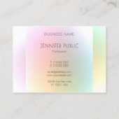 Moderne, kleurrijke Sjabloon Trendy elegant design Visitekaartje (Achterkant)