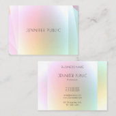 Moderne, kleurrijke Sjabloon Trendy elegant design Visitekaartje (Voorkant / Achterkant)