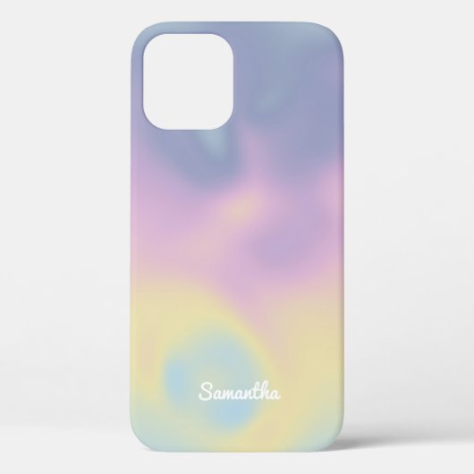 Moderne Kleurrijke Snoep Holografische Verloopnaam Case-Mate iPhone Case (Achterkant)
