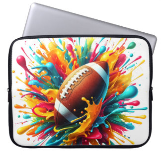 Moderne Kleurrijke Spat Game Bal Sporten Laptop Sleeve