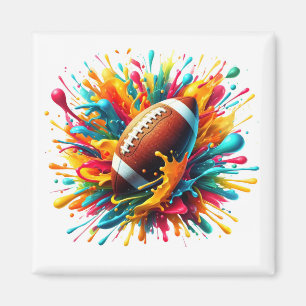 Moderne Kleurrijke Spat Game Bal Sporten Magneet