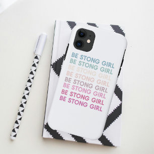 Moderne, kleurrijke, sterke meisjesinspiratiezin bad handdoek