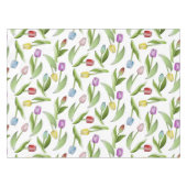 Moderne, kleurrijke Tulp-ventilator Tafelkleed (Voorkant (Horizontaal))