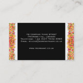 Moderne Kleurrijke Visitekaartje voor Interieuront (Achterkant)