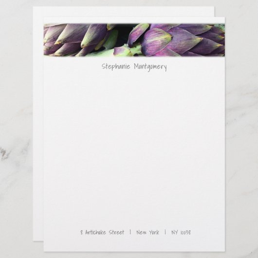 Moderne kleurrijke voeding briefhoofd (Voorkant / Achterkant)