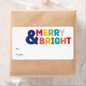 Moderne Kleurrijke Vrolijk en Helder Rechthoekig G Etiket (Insitu)