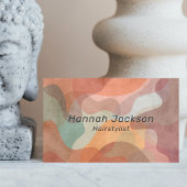 Moderne Kleurrijke Waterverf Abstract Professionee Visitekaartje