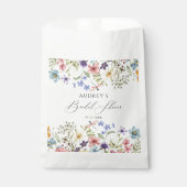 Moderne kleurrijke Wildflower Floral Vrijgezellenf Bedankzakje (Voorkant)