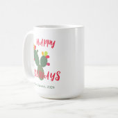 Moderne kleurrijke woestijn koffiemok (Voorkant links)