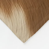 Moderne Koe Faux Leather Elegant Collectie Fleece Deken (Hoek)