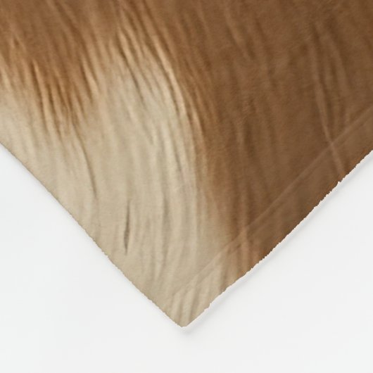 Moderne Koe Faux Leather Elegant Collectie Fleece Deken (Hoek)