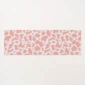 Moderne Koe printroze Yoga Mat (Achterkant (horizontaal))