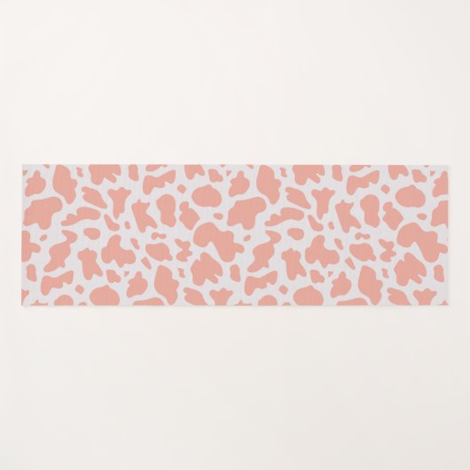 Moderne Koe printroze Yoga Mat (Voorkant (horizontaal))