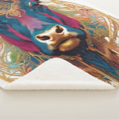 Moderne Koe Sherpa Blanket Deken (3/4)