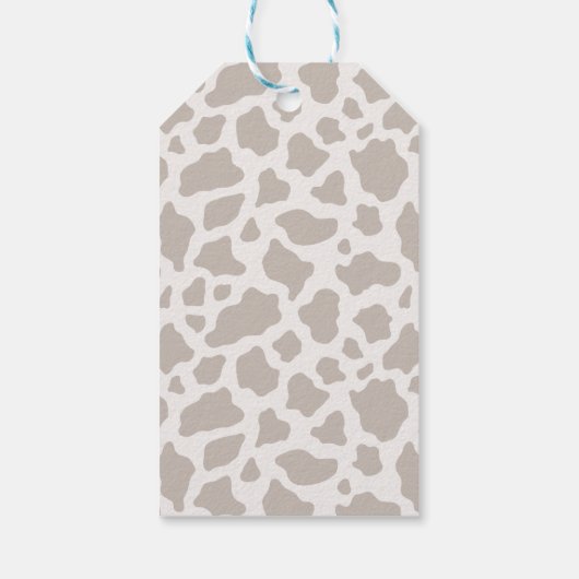 Moderne Koe Verjaardag Dank u Label Cadeaulabel (Achterkant)