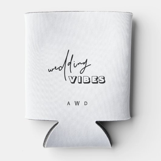 Moderne Koelbox voor zwarte en witte bruiloft Blikjeskoeler (Voorkant)