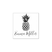 Moderne koele ananas-afdruk Aangepaste naam handte Rubberstempel (Afrduk)