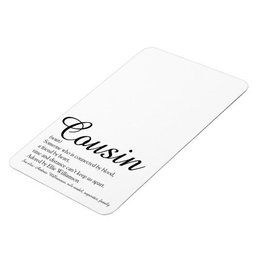 Moderne koele leuke beste neef ooit definitie magneet (Linkerzijde)