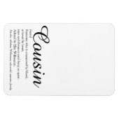 Moderne koele leuke beste neef ooit definitie magneet (Horizontaal)