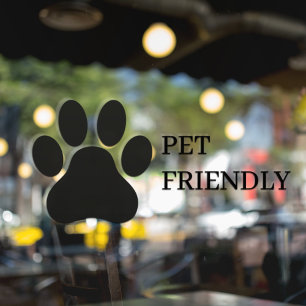 Moderne koeling van Venster Pet Friendly van winke Raamsticker