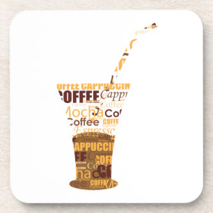 Moderne koffie-illustratie drankjes onderzetter