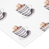 Moderne koffiecup tafelloper (Hoek)