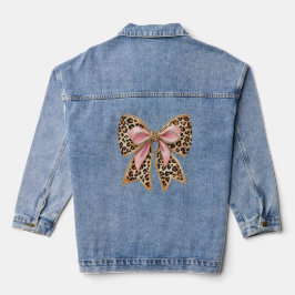 Moderne kokette strik denim jacket