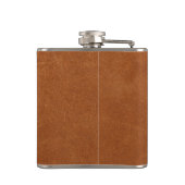 Moderne kolf van Trendy Monogram Sable Brown Leath Heupfles (Achterkant)