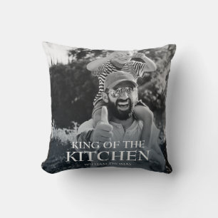 Moderne Koning van de Keuken Foto Aangepaste naa Kussen