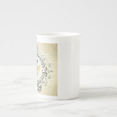 moderne  koningin porselein kop (Voorkant)