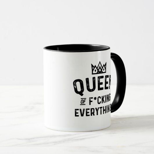 Moderne koningin van f*cking alles! mok (Voorkant rechts)