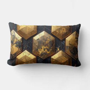 Moderne Koninklijke Geometrische Gouden Mozaïek Ku Kussen