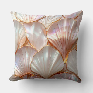 Moderne Koninklijke Parelmoer & Roze Gouden Kussen