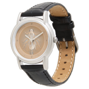 Moderne kopermetaal horloge
