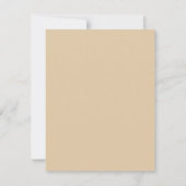 MODERNE koppel script lettering namaak gouden rand Save The Date (Achterkant)