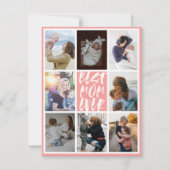 Moderne koraal 8 Foto Collage Beste mama ooit (Voorkant)