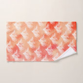 Moderne koraalrif waterverf nautisch monogram bad handdoek (Handdoek)