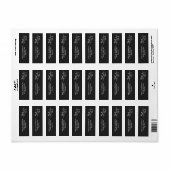 Moderne Kraai & hartslag, minimalistisch, Hallowee Etiket (Full Sheet)