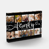 Moderne kraampje voor script voor familie 10 fotoblokken (Links)