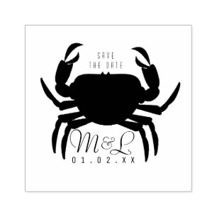 Moderne Krabben Save the Date Ontwerp Stempel