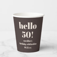 Moderne, Krachtige Aardse Bruine 50ste Verjaardag