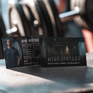 Moderne krachttraining Fitnesscoach Persoonlijk Visitekaartje