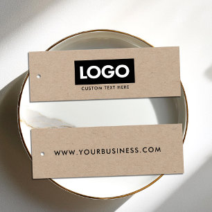 Moderne kraft Label Logo kleding Label ophangen Mini Visitekaartjes